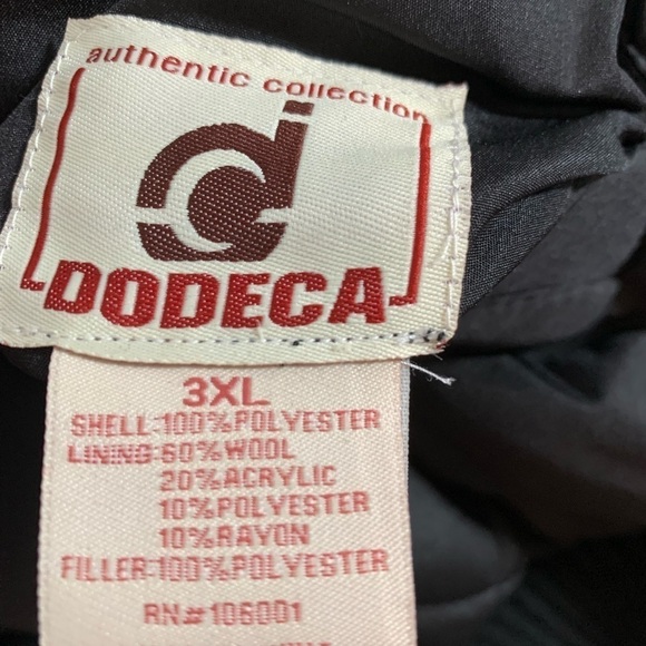 DODECA Varsity Bomber Reversible Wool Jacket Size 3XL - Picture 11 of 11